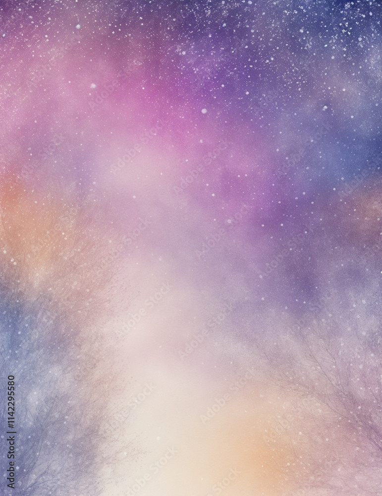 Wall mural background with stars - abstract light colorful background - generative ai