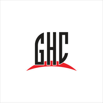 GHC   letter logo design with white background in illustrator, vector logo modern alphabet font
