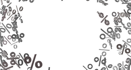 Blurred sale background. 3d
