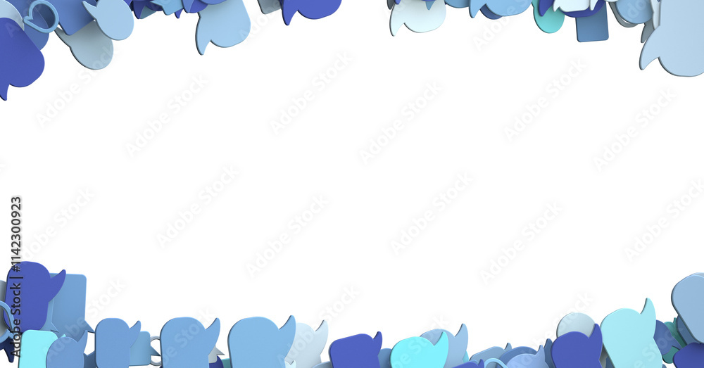 Aufkleber touching 3d rendering flying email icon with his fin