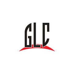 GLC  letter logo design with white background in illustrator, vector logo modern alphabet font