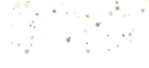 Fototapeta premium Winter christmas sky with falling snow