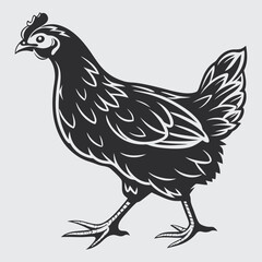 chicken  image silhouette vector art and illustration