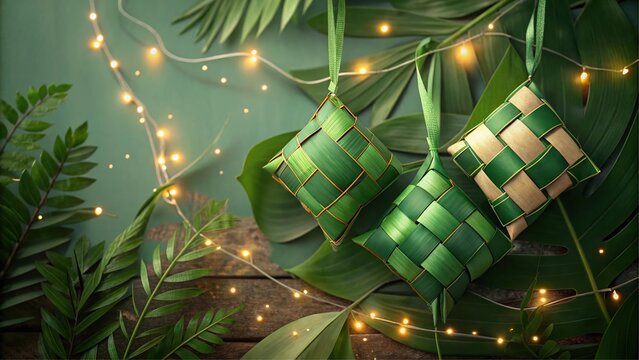 Green Ketupat Decoration