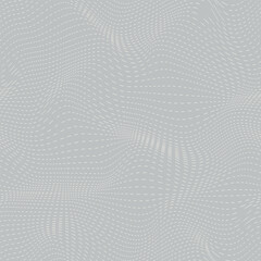 Grey Moir&eacute; pattern. Glitch print. Vector seamless pattern.