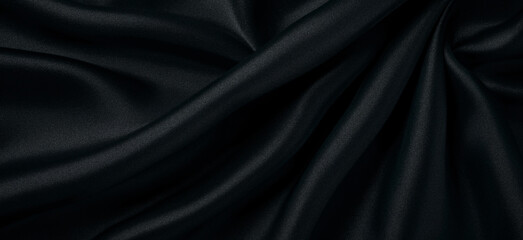 Black fabric background with a cross-sectional texture.