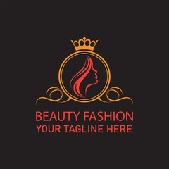 Beauty Fashion Logo Design Template,