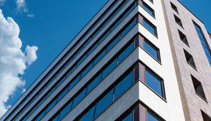 A fragment of a large office building in the city