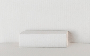 A fragment of a cardboard packing box