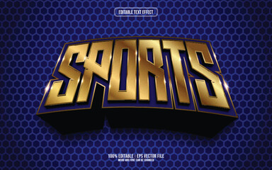 Sport 3D editable text effect © hellomuh22