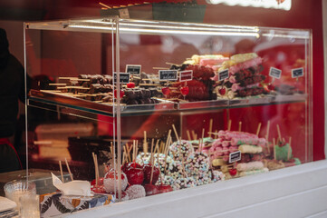 Christmas Market in Europe in Vilnius Old Town, Lithuania