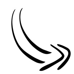 Arrow line sketch doodle with hand drawn style