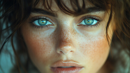 Realistic Photograph Close-Up Persons Face
