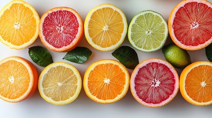 Obraz premium citrus fruit background isolated backdrop