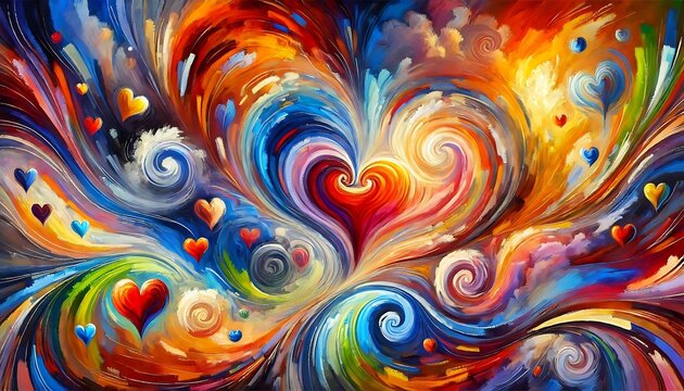 Generative AI capturing love as an emotional state in art