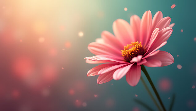 A flower is used as a simple yet effective element in creating a visually appealing background design concept._00003_