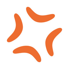 Anger Symbol Vector Illustration  | Red Hot Swearing Icon