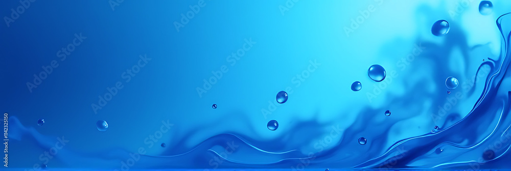 Aufkleber a blue abstract background with swirling shapes adds a creative touch to various visual displays and