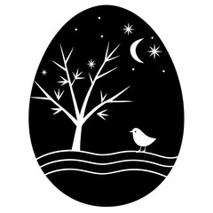 Easter A Season of New Beginnings vector silhouette