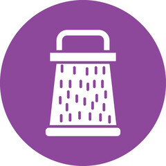 Cheese Grater glyph circle icon