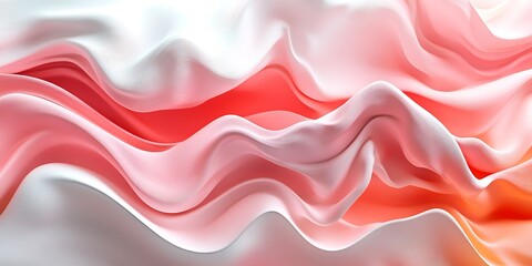 Obraz premium Abstract pink and white wavy fabric texture. (1)