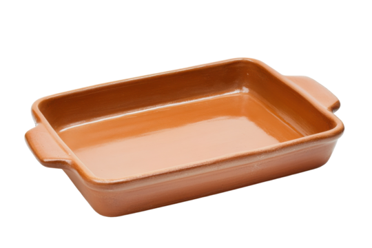 Stunning brown clay baking dish ideal for rustic kitchens or culinary creations