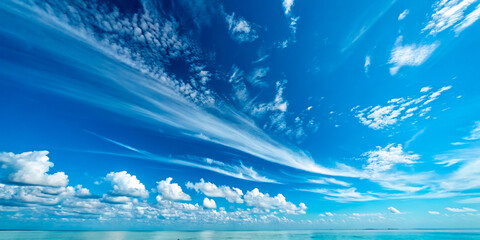 a sky with clouds and the ocean in the background6