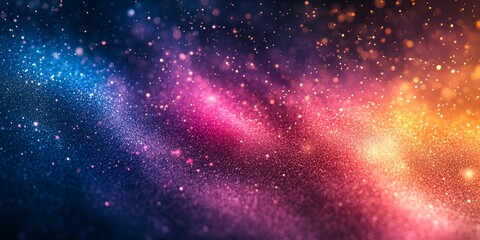 Fototapeta premium Purple orange blue pink grainy gradient background abstract poster design noise texture copy space, Generative AI