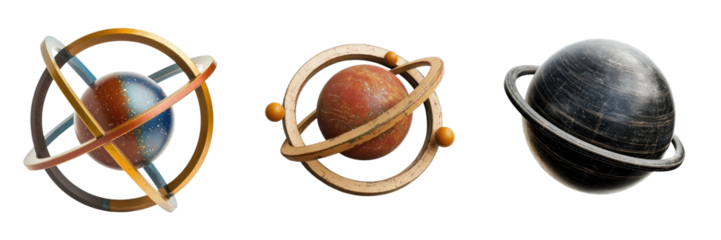 Detailed scientific models and depicting the various celestial spheres planets and orbital patterns within our solar system and the greater universe  Textured 3D rendered backdrops for educational
