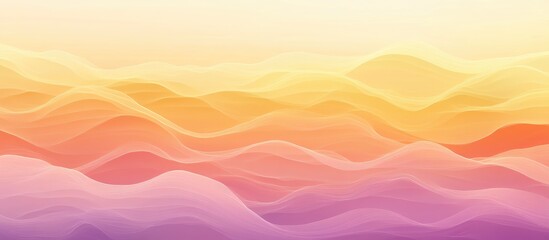 A warm and inviting gradient of golden yellow, coral pink, and soft purple. The waves shift seamlessly, giving the design a tropical, beachy vibe, with a soft texture