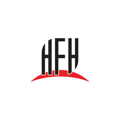Fototapeta premium H FH letter logo design with white background in illustrator, vector logo modern alphabet font