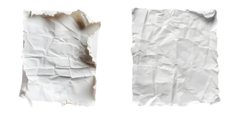 piece of torn white paper. Generative AI.