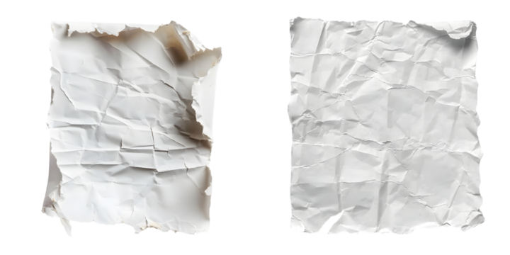 piece of torn white paper. Generative AI.