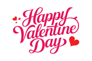 Happy Valentine's Day Creative typography vector illustration