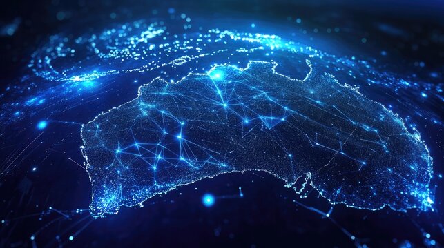 Australian cybersecurity network, illustration