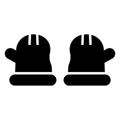 Vector illustration of gloves in a modern and clean design. The gloves feature detailed stitching and a versatile style, suitable for winter wear, sports, or industrial safety themes