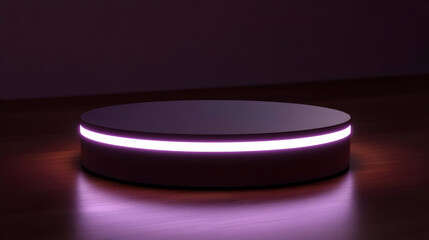 Purple Neon Glow 3D Render