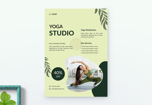 Yoga Studio Flyer Design Layout