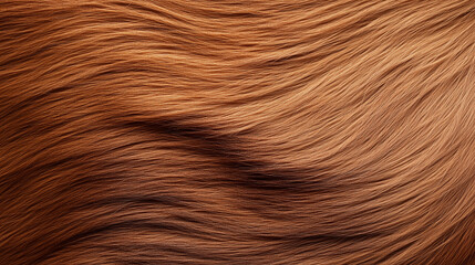 Fototapeta premium Brown hair texture on an animal's back