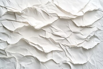 Obraz premium wrinkled sheet of paper on white background 