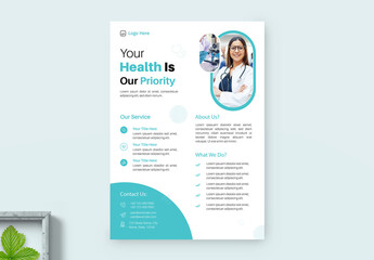 Medical Health Flyer Layout