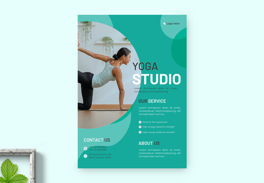Yoga Studio Flyer Layout Template