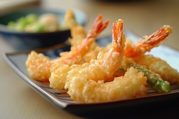 Delicious Crispy Fried Shrimp Tempura Dish