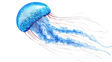 Obraz premium Jellyfish, isolated on transparent background