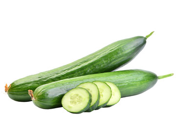 Cucumber isolated on white background