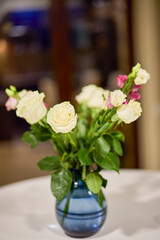 image with a rose in blur, selective focus