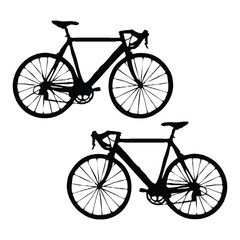 Bicycle Silhouette, Bicycle Vector Silhouette, Bicycle cartoon Silhouette, Bicycle illustration, Bicycle icon Silhouette, Bicycle Silhouette illustration