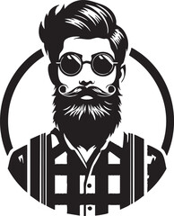 Stylish Hipster Silhouette for Trendy Designs
