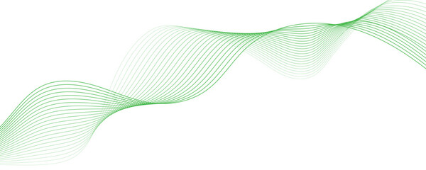 Abstract green wavy vector background