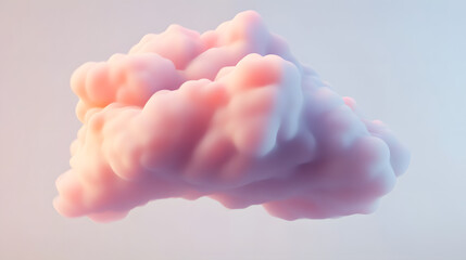 Abstract Pink and Purple Cloud Formation